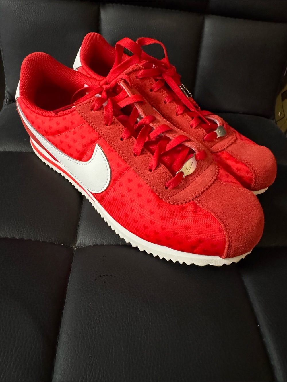 Nike Cortez Red Sneakers with White Swoosh